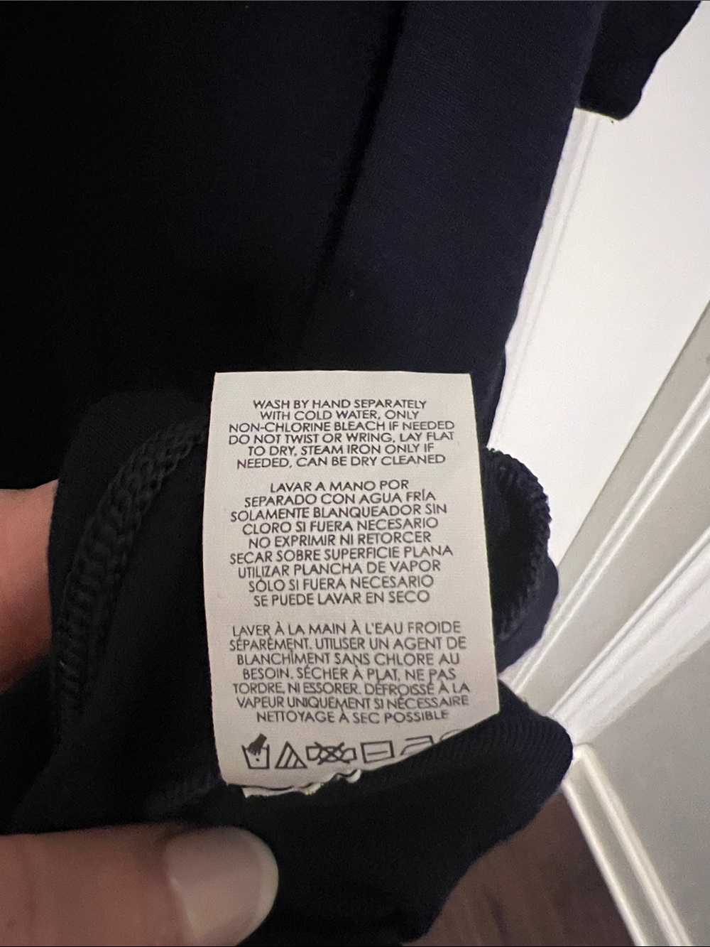 CAbi Navy V-Neck Short Sleeve Top - Picture 4 of 5